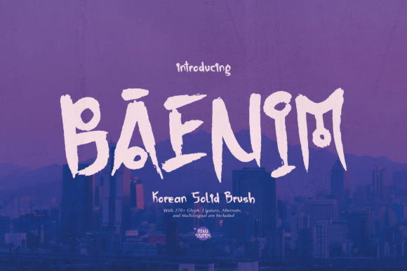 Baenim: A Bold Font for Crafting with Character
