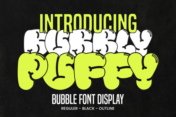 Bubbly Puffy: A Playful Display Font for Editorial Design
