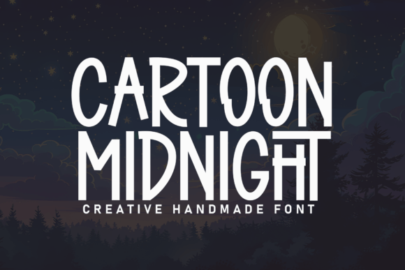 Cartoon Midnight: A Font for Crafters Who Value Style and Substance