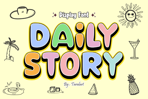 Dailystory Regular: A Playful Display Font for Campaign Graphics