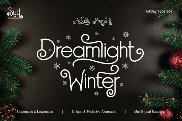 Dreamlight Winter: A Font for Winter Magic and Brand Impact