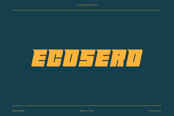 Font That Elevates Your Brand: Ecosero for Modern Business Design