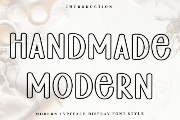 Homemade Modern Font: A Handwritten Touch for Small Business Branding