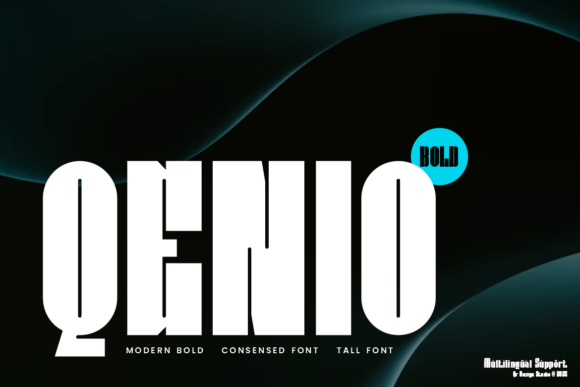 Qenio: A Bold Display Font for Small Business Branding