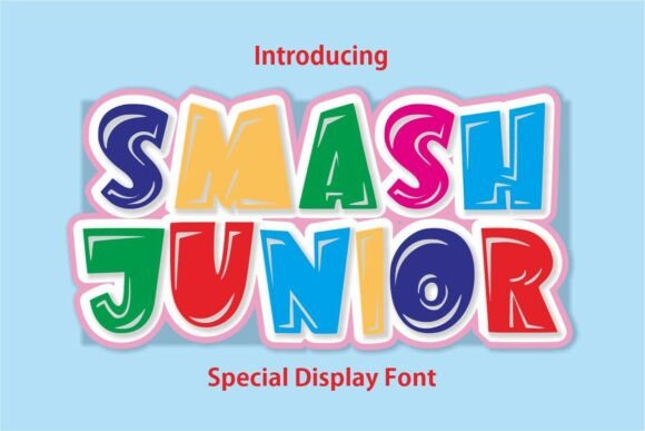 Smashjunior Regular: A Playful Display Font for Web Design