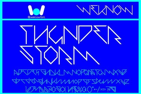 Thunder Storm Font: Powering Campaigns with a Futuristic Edge