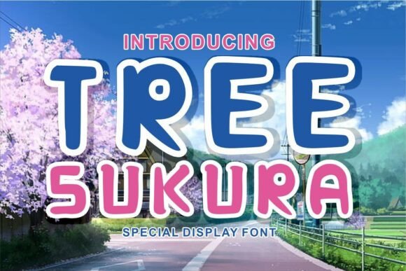 Tree Sakura: A Display Font for Editorial Design and Branded Content