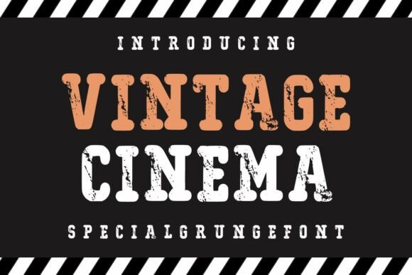 Vintagecinema Regular: A Font for Nostalgic Branding